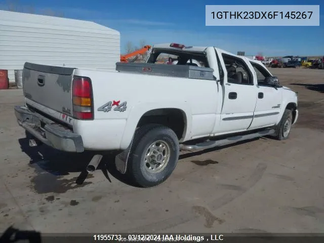 1GTHK23DX6F145267 2006 GMC Sierra 2500Hd