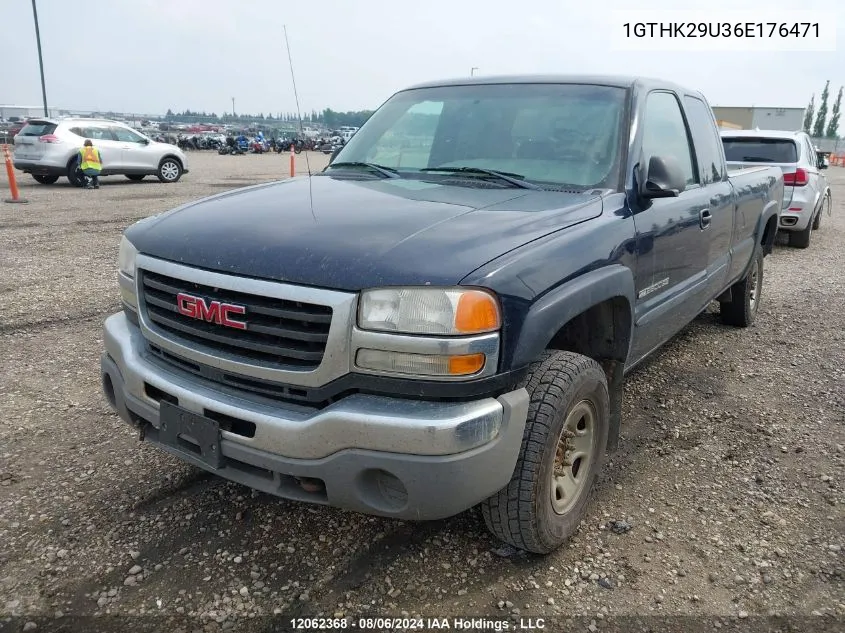 2006 GMC Sierra 2500Hd VIN: 1GTHK29U36E176471 Lot: 12062368