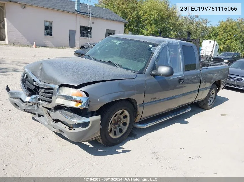 2006 GMC Sierra 1500 VIN: 2GTEC19V761116066 Lot: 12104203