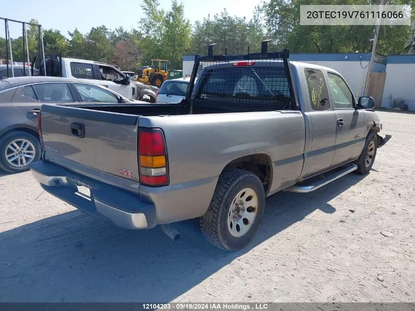 2006 GMC Sierra 1500 VIN: 2GTEC19V761116066 Lot: 12104203