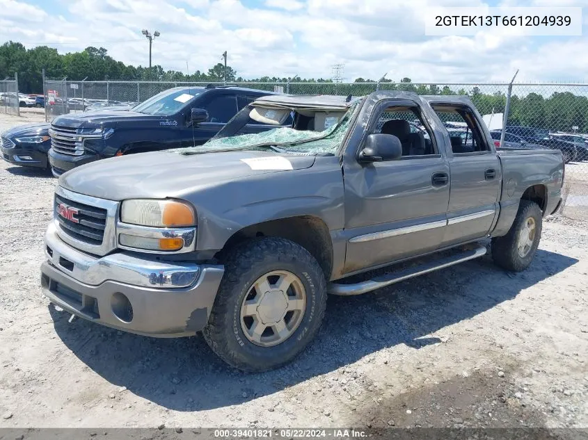 2006 GMC Sierra 1500 Slt VIN: 2GTEK13T661204939 Lot: 39401821