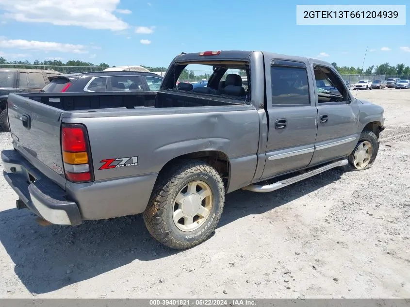 2006 GMC Sierra 1500 Slt VIN: 2GTEK13T661204939 Lot: 39401821