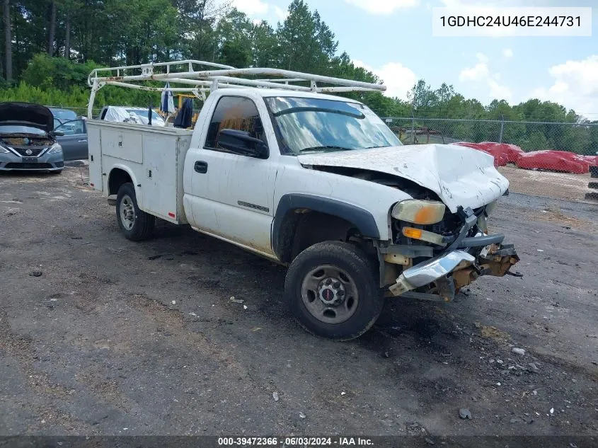 2006 GMC Sierra 2500Hd Work Truck VIN: 1GDHC24U46E244731 Lot: 39472366