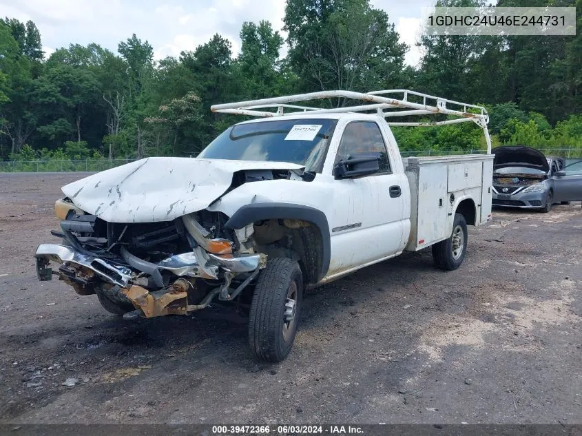 2006 GMC Sierra 2500Hd Work Truck VIN: 1GDHC24U46E244731 Lot: 39472366