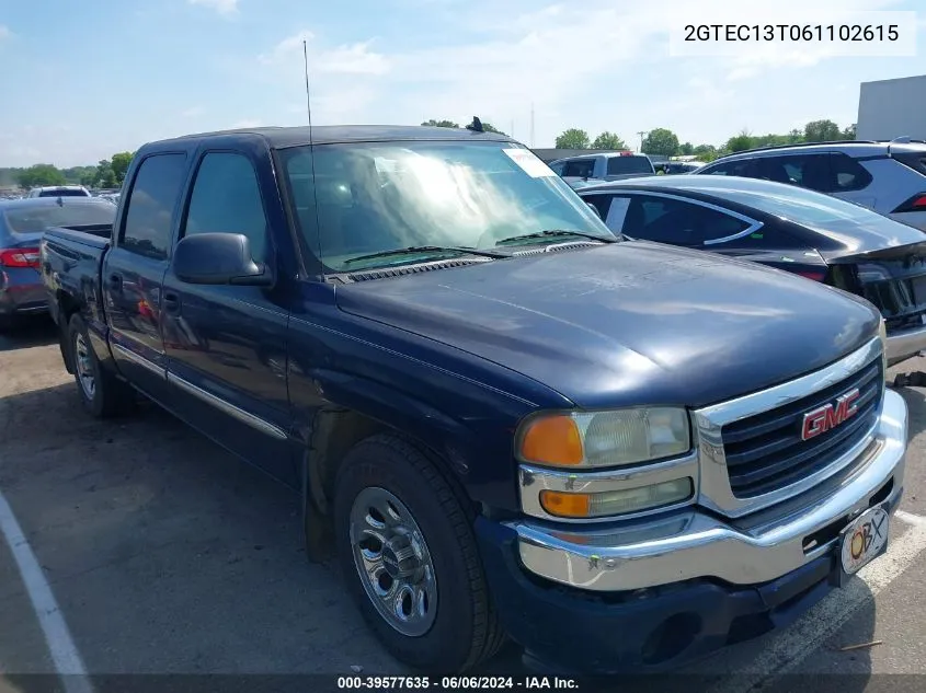 2006 GMC Sierra 1500 Sle1 VIN: 2GTEC13T061102615 Lot: 39577635