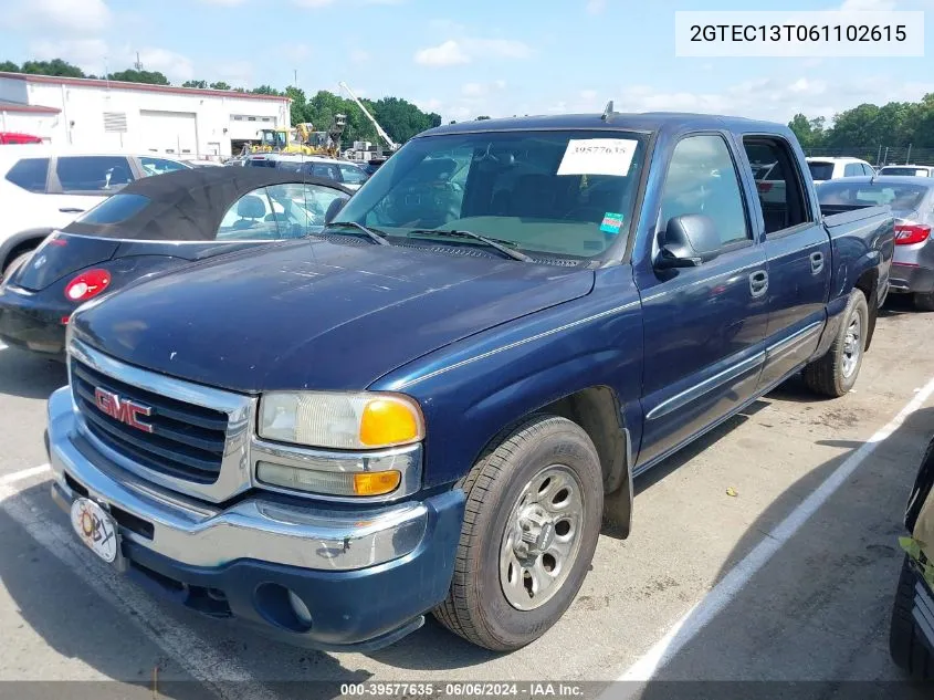 2006 GMC Sierra 1500 Sle1 VIN: 2GTEC13T061102615 Lot: 39577635