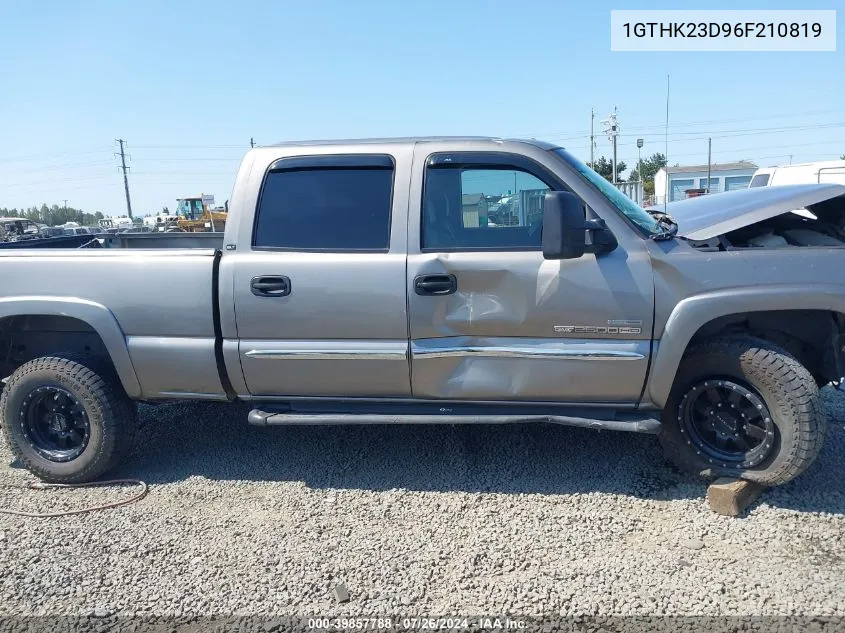 1GTHK23D96F210819 2006 GMC Sierra 2500Hd Slt