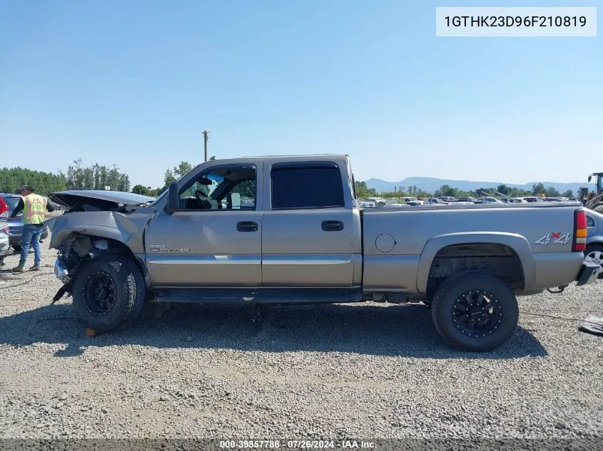 1GTHK23D96F210819 2006 GMC Sierra 2500Hd Slt