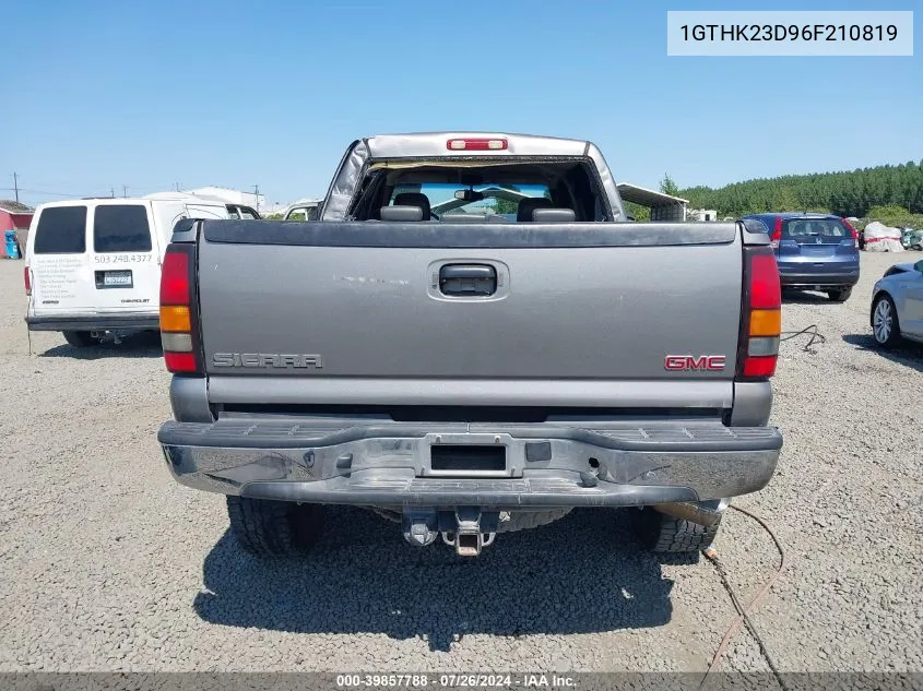 2006 GMC Sierra 2500Hd Slt VIN: 1GTHK23D96F210819 Lot: 39857788