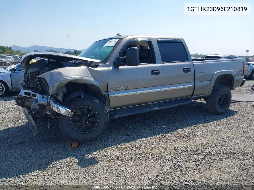 2006 GMC Sierra 2500Hd Slt VIN: 1GTHK23D96F210819 Lot: 39857788