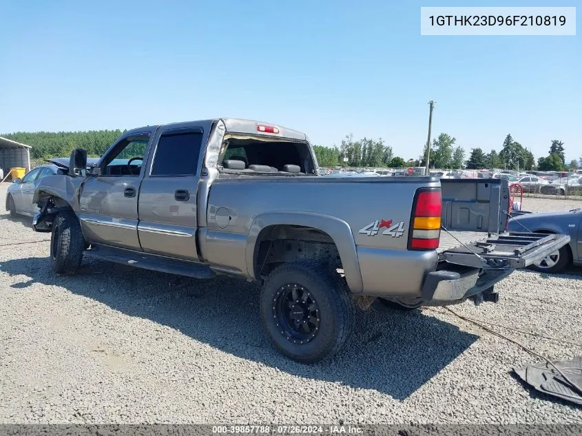 2006 GMC Sierra 2500Hd Slt VIN: 1GTHK23D96F210819 Lot: 39857788