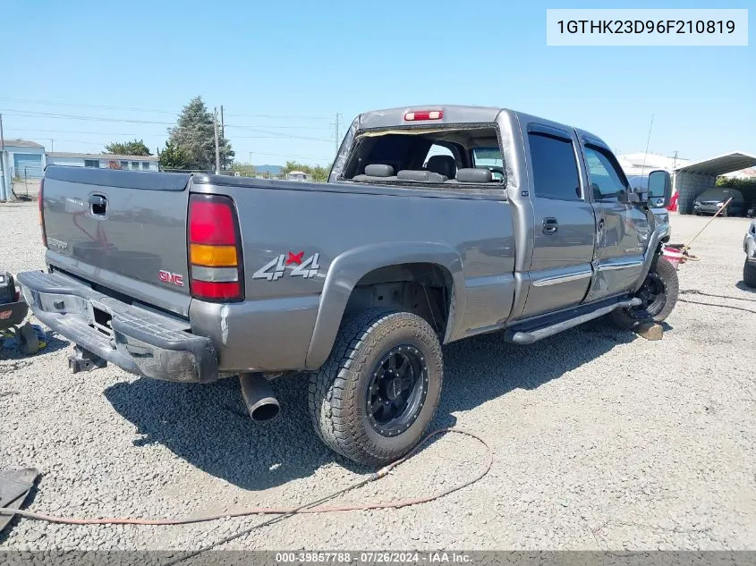 1GTHK23D96F210819 2006 GMC Sierra 2500Hd Slt