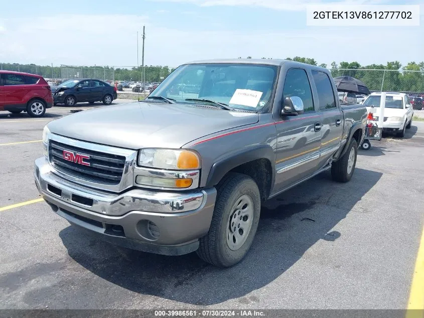 2006 GMC Sierra 1500 Sl VIN: 2GTEK13V861277702 Lot: 39986561