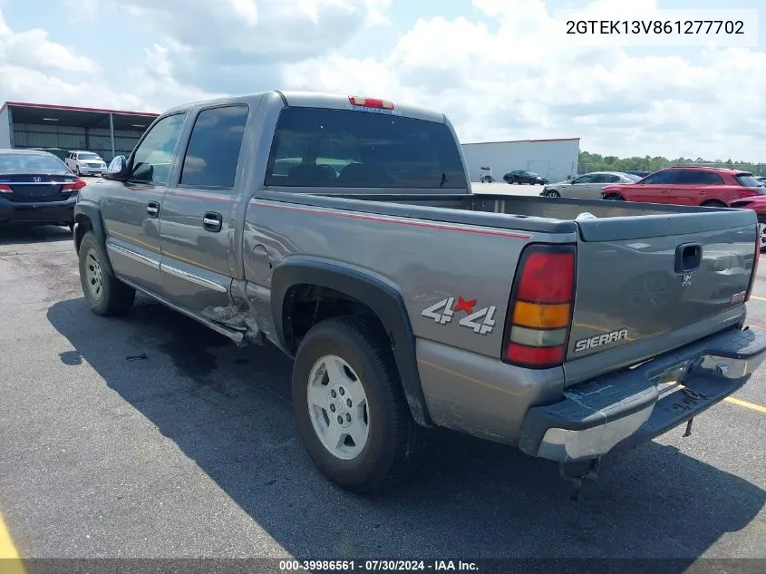 2006 GMC Sierra 1500 Sl VIN: 2GTEK13V861277702 Lot: 39986561