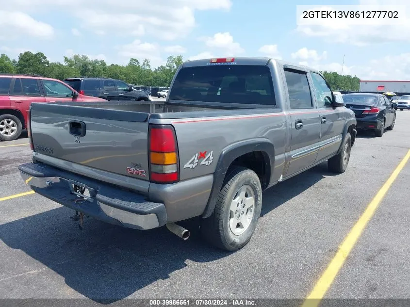 2006 GMC Sierra 1500 Sl VIN: 2GTEK13V861277702 Lot: 39986561