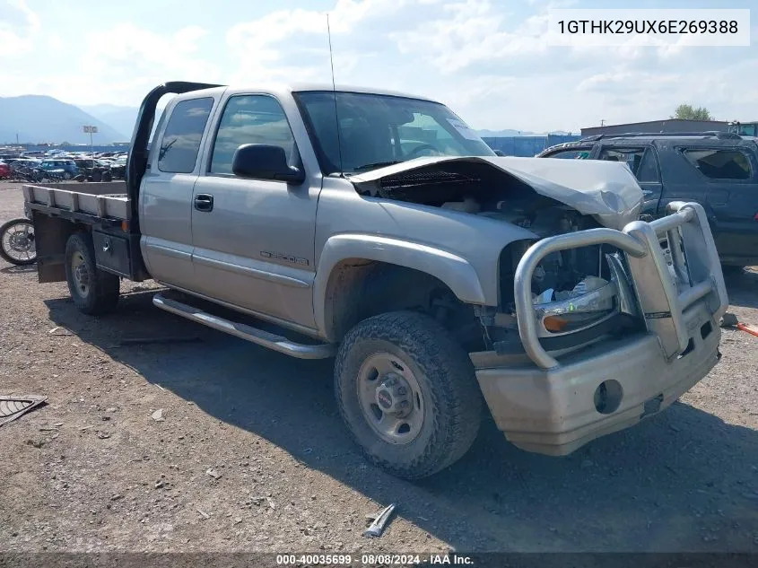 2006 GMC Sierra 2500Hd Sle1 VIN: 1GTHK29UX6E269388 Lot: 40035699