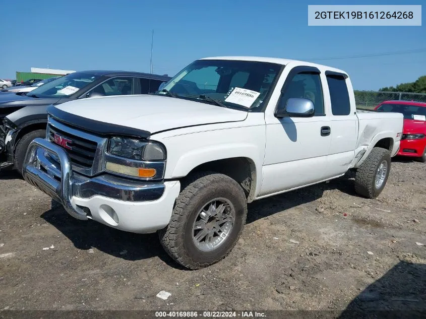 2006 GMC Sierra 1500 Sle1 VIN: 2GTEK19B161264268 Lot: 40169886