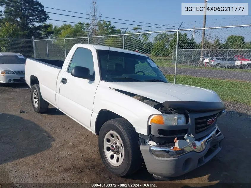 2006 GMC Sierra 1500 Work Truck VIN: 3GTEC14X06G211777 Lot: 40183372