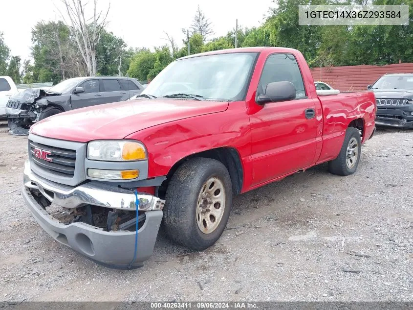 2006 GMC Sierra 1500 Sl/Work Truck VIN: 1GTEC14X36Z293584 Lot: 40263411