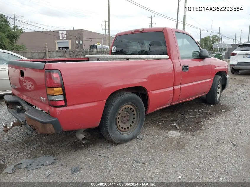 2006 GMC Sierra 1500 Sl/Work Truck VIN: 1GTEC14X36Z293584 Lot: 40263411