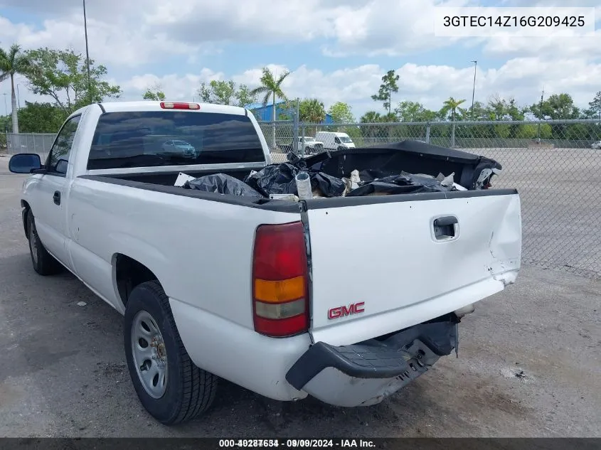 2006 GMC Sierra 1500 Work Truck VIN: 3GTEC14Z16G209425 Lot: 40287634