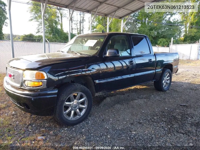 2006 GMC Sierra K1500 Denali VIN: 2GTEK63N061213523 Lot: 40295501