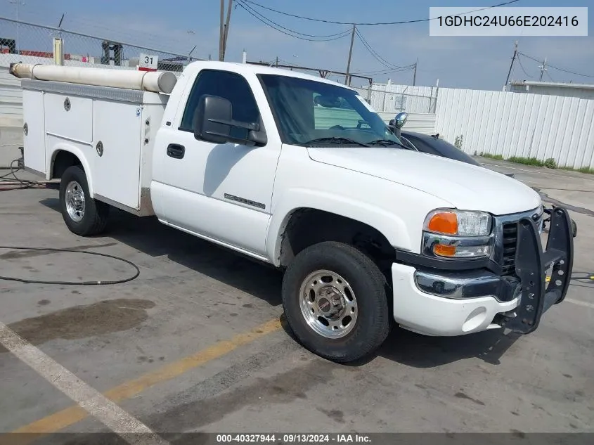 2006 GMC Sierra 2500Hd Sle1 VIN: 1GDHC24U66E202416 Lot: 40327944