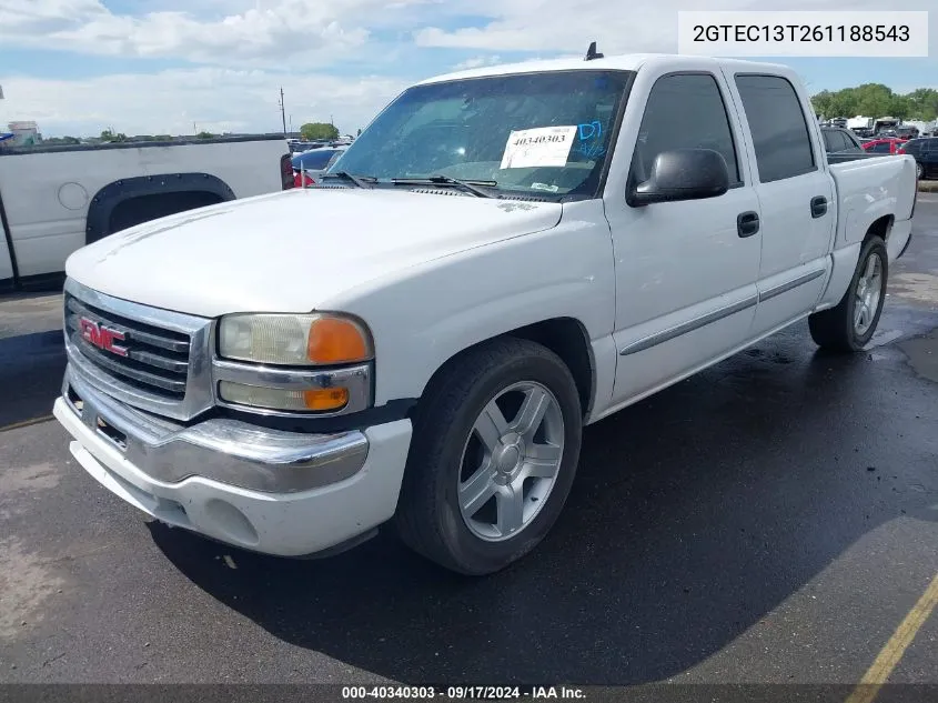 2006 GMC Sierra 1500 Slt VIN: 2GTEC13T261188543 Lot: 40340303