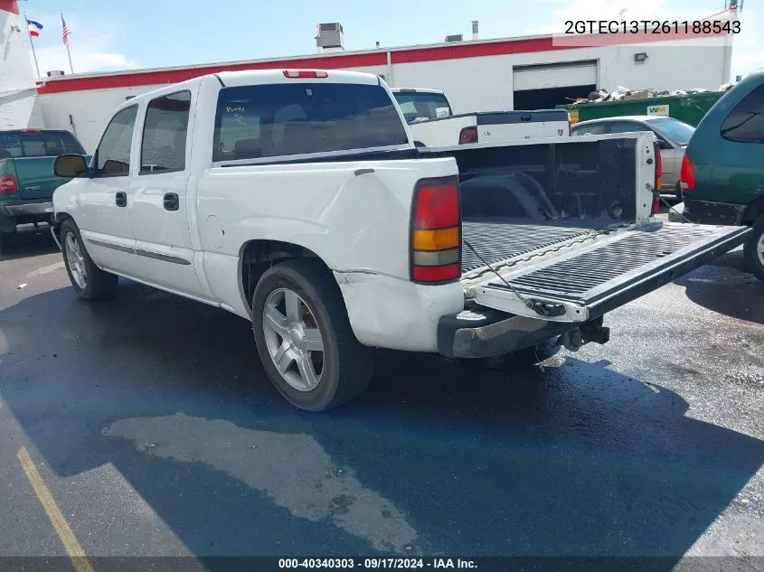 2006 GMC Sierra 1500 Slt VIN: 2GTEC13T261188543 Lot: 40340303