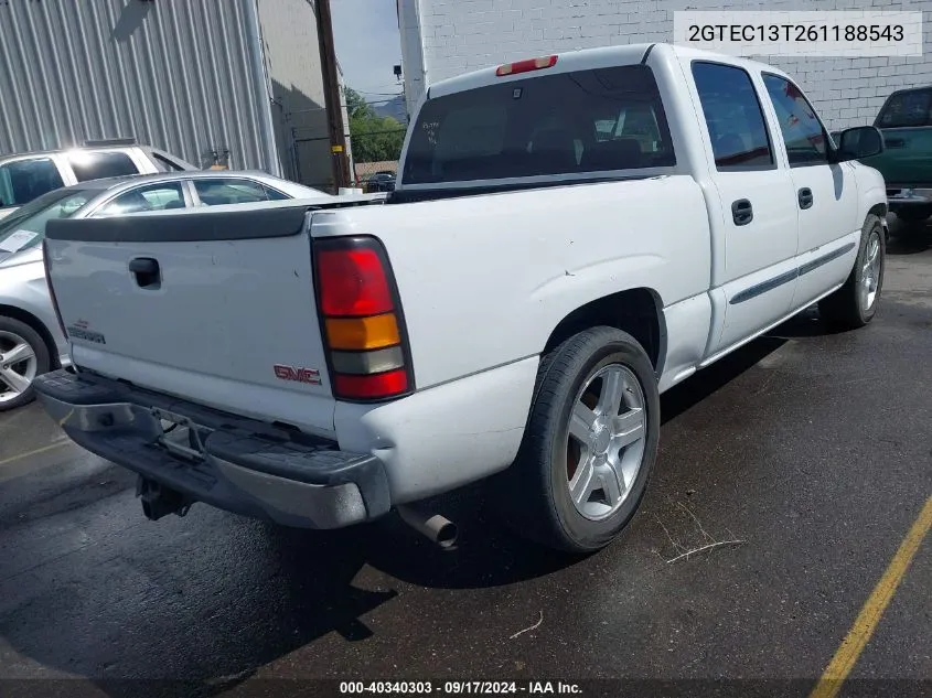 2006 GMC Sierra 1500 Slt VIN: 2GTEC13T261188543 Lot: 40340303