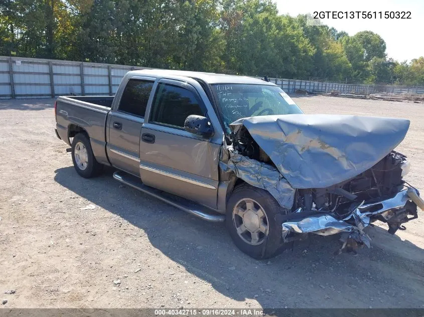 2006 GMC Sierra 1500 Slt VIN: 2GTEC13T561150322 Lot: 40342715