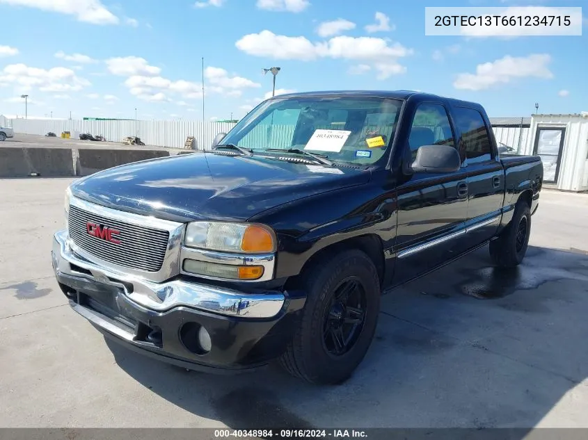 2006 GMC Sierra 1500 Slt VIN: 2GTEC13T661234715 Lot: 40348984