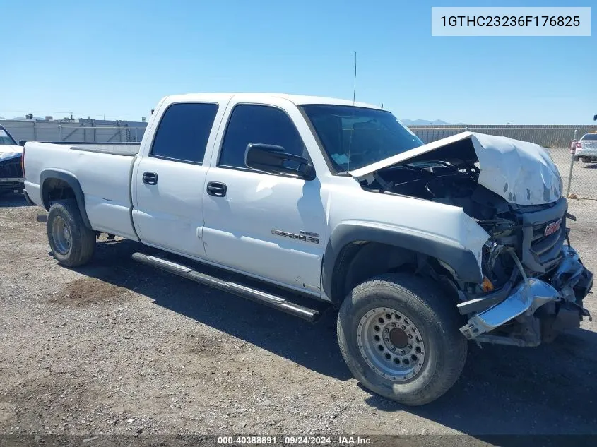 2006 GMC Sierra 2500Hd Work Truck VIN: 1GTHC23236F176825 Lot: 40388891