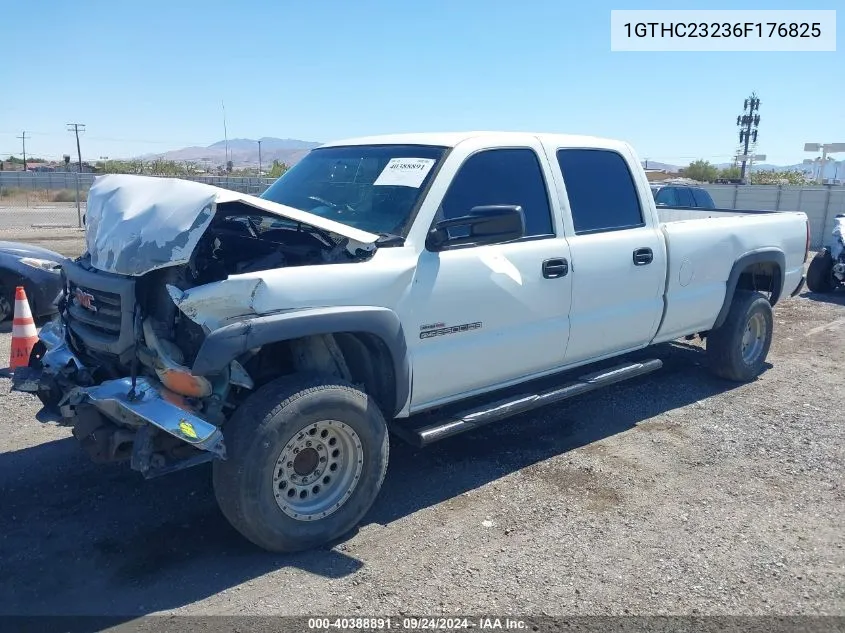 2006 GMC Sierra 2500Hd Work Truck VIN: 1GTHC23236F176825 Lot: 40388891