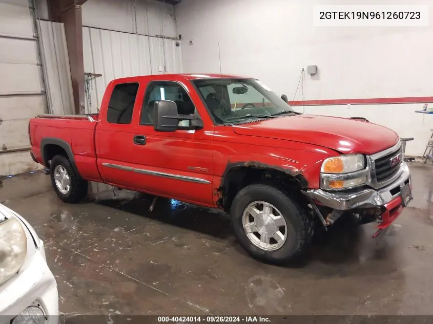 2006 GMC Sierra 1500 Sle1 VIN: 2GTEK19N961260723 Lot: 40424014