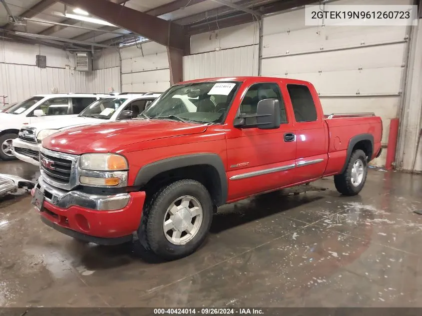 2006 GMC Sierra 1500 Sle1 VIN: 2GTEK19N961260723 Lot: 40424014