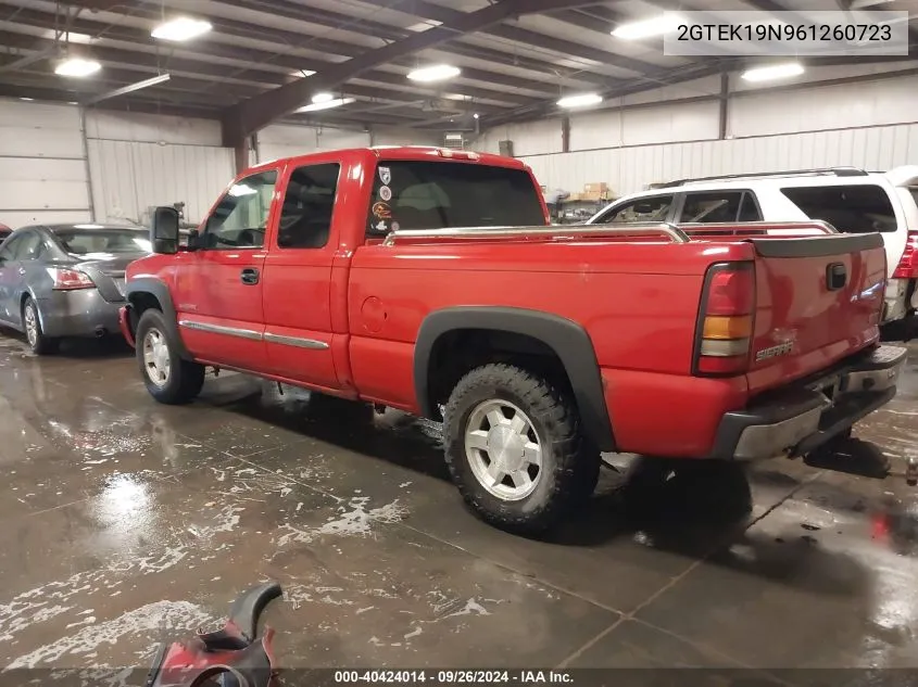 2006 GMC Sierra 1500 Sle1 VIN: 2GTEK19N961260723 Lot: 40424014