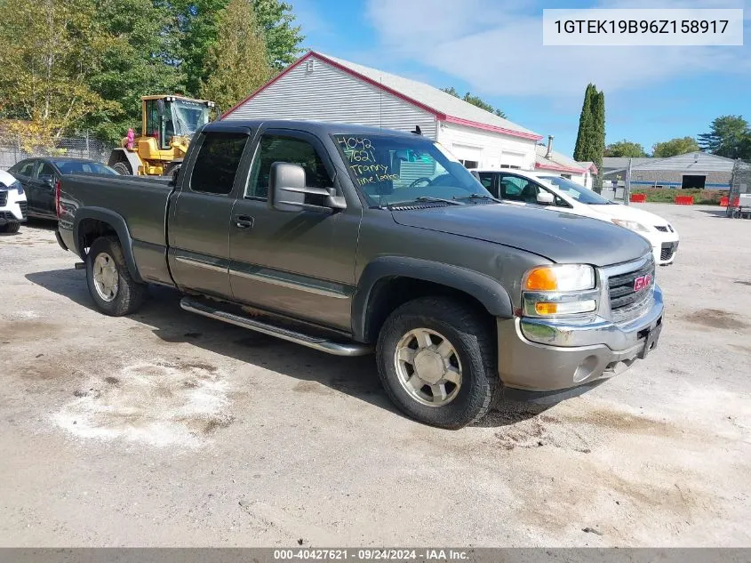 2006 GMC Sierra 1500 Slt VIN: 1GTEK19B96Z158917 Lot: 40427621