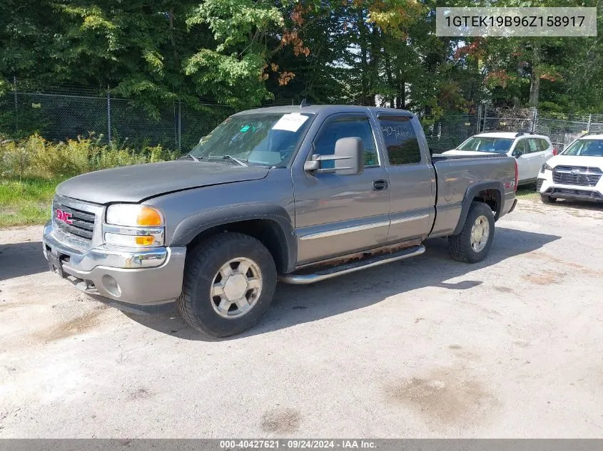 2006 GMC Sierra 1500 Slt VIN: 1GTEK19B96Z158917 Lot: 40427621