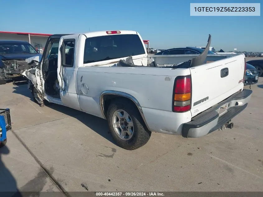 2006 GMC Sierra 1500 C1500 VIN: 1GTEC19Z56Z223353 Lot: 40442357