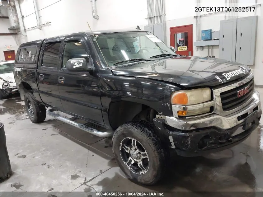 2006 GMC Sierra 1500 Sle2 VIN: 2GTEK13T061252517 Lot: 40450256