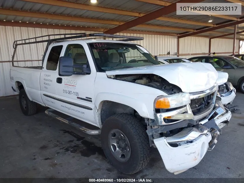 2006 GMC Sierra 2500Hd Sl/Sle1/Sle2/Slt/Work Truck VIN: 1GTHK29D86E233117 Lot: 40469960