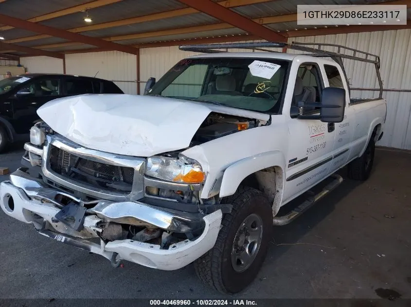 2006 GMC Sierra 2500Hd Sl/Sle1/Sle2/Slt/Work Truck VIN: 1GTHK29D86E233117 Lot: 40469960