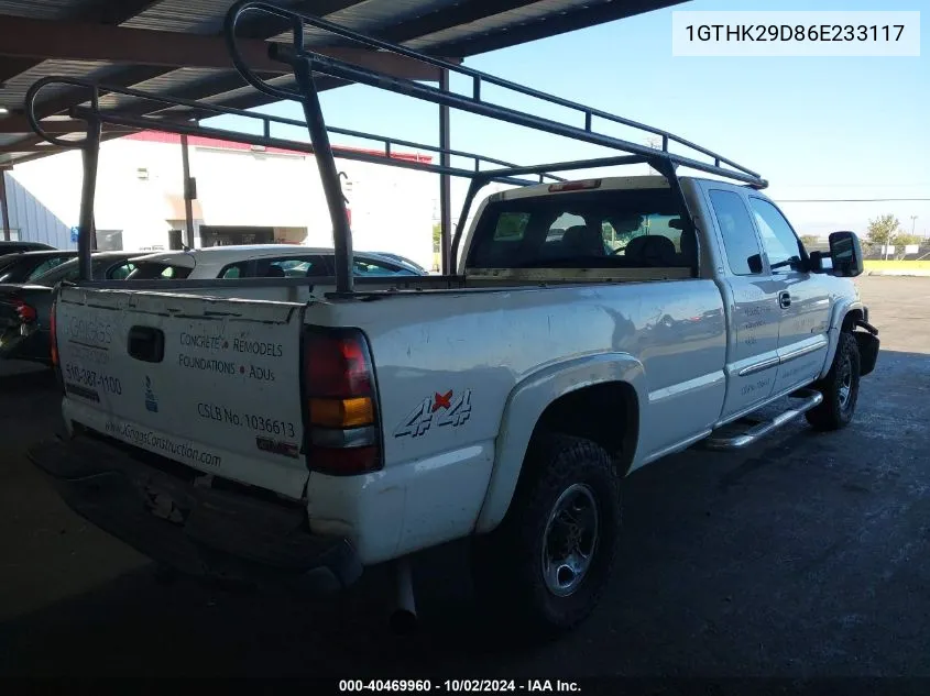 2006 GMC Sierra 2500Hd Sl/Sle1/Sle2/Slt/Work Truck VIN: 1GTHK29D86E233117 Lot: 40469960