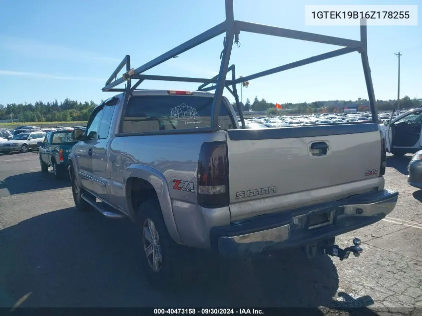 1GTEK19B16Z178255 2006 GMC Sierra 1500 Slt