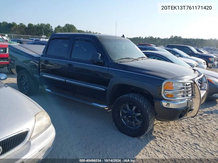 2006 GMC Sierra 1500 Sle2 VIN: 2GTEK13T761171420 Lot: 40496034