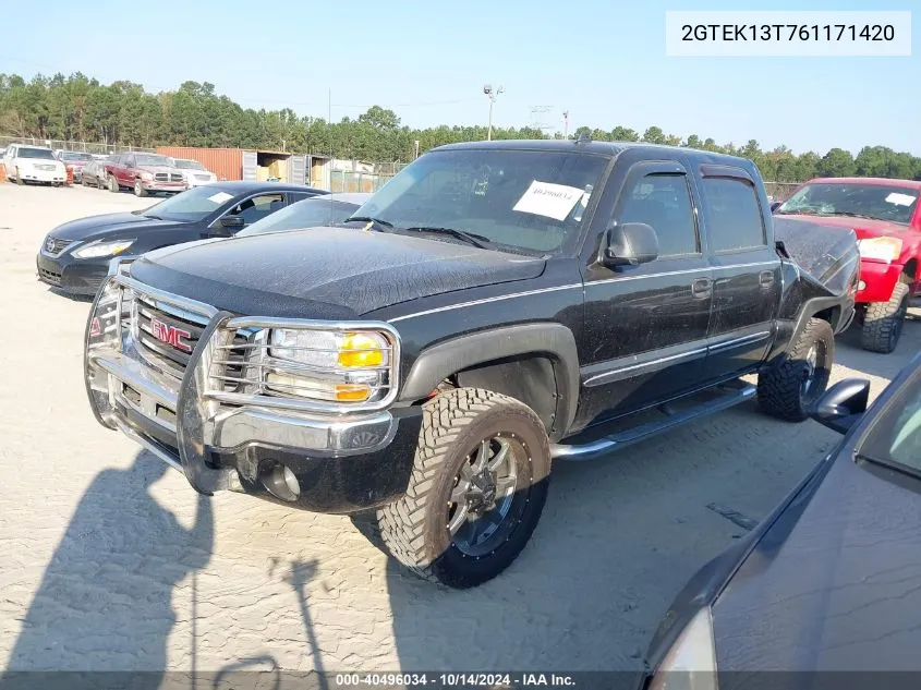 2006 GMC Sierra 1500 Sle2 VIN: 2GTEK13T761171420 Lot: 40496034