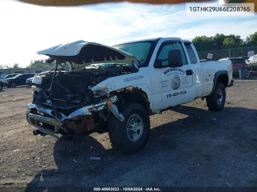 2006 GMC Sierra 2500Hd Sl VIN: 1GTHK29U66E208765 Lot: 40503023