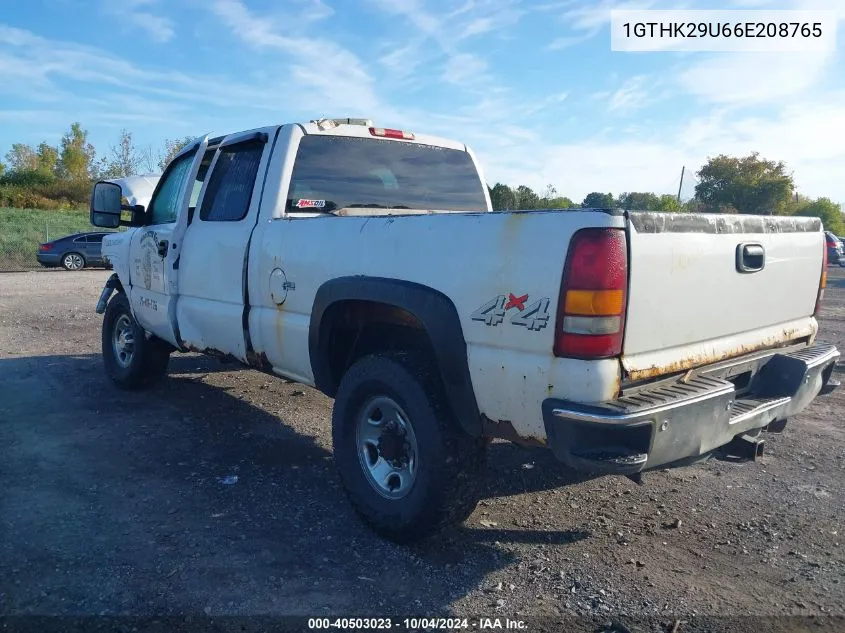 2006 GMC Sierra 2500Hd Sl VIN: 1GTHK29U66E208765 Lot: 40503023