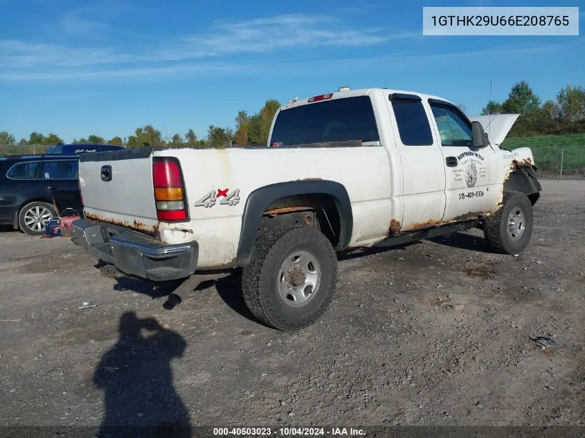 2006 GMC Sierra 2500Hd Sl VIN: 1GTHK29U66E208765 Lot: 40503023